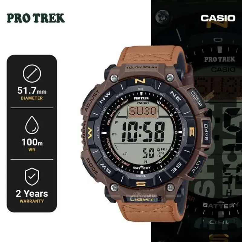 Casio Pro Trek Sensor Solar Powered Climber Men's Watch- PRG-340L-5DR